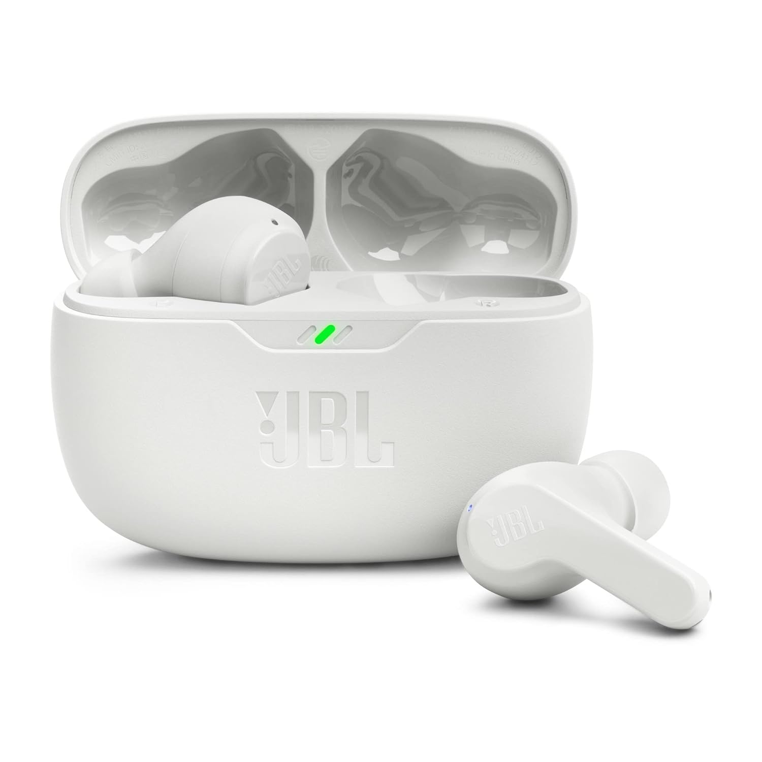 JBL Wave Beam TWS, 32Hr Playtime, IP54, Smart Ambient & TalkThru Mode, JBL App Bluetooth Headset?(White, In the Ear)