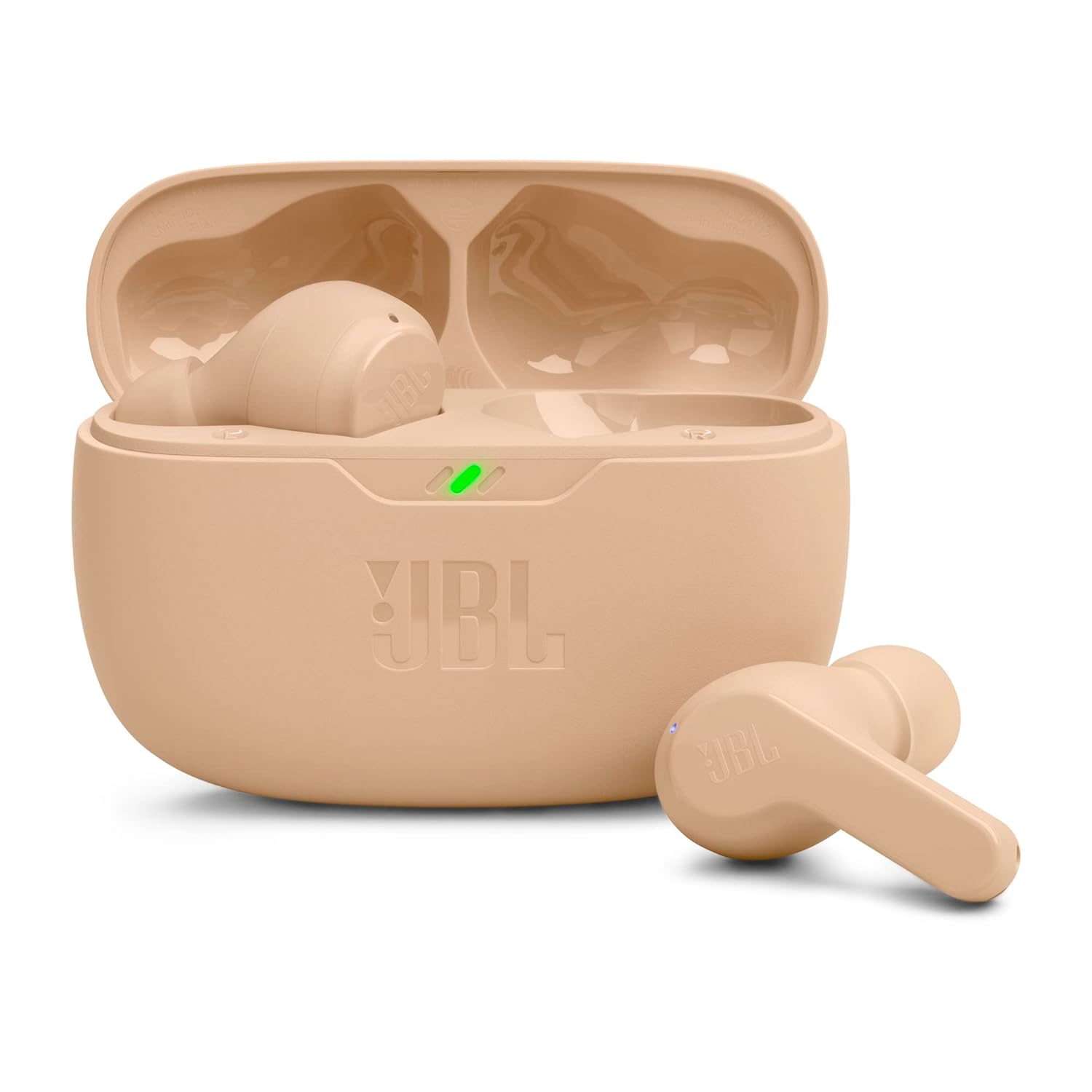 JBL Wave Beam TWS, 32Hr Playtime, IP54, Smart Ambient & TalkThru Mode, JBL App Bluetooth Headset?(Beige, In the Ear)
