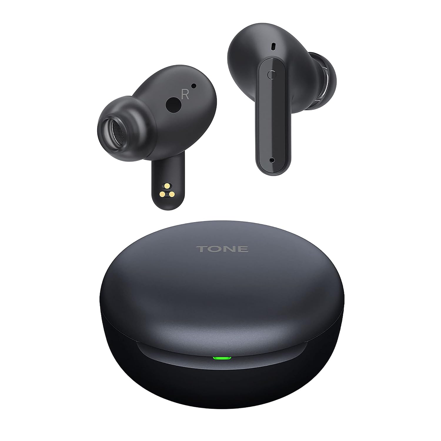 LG TONE Free FP5, Active Noise Cancellation, 22Hrs Battery, 3D Sound, IPX4 Bluetooth Headset  (Black, True Wireless).