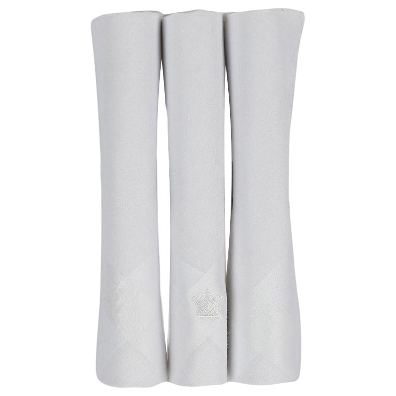 White Cotton Handkerchief (3 Pack) for Men