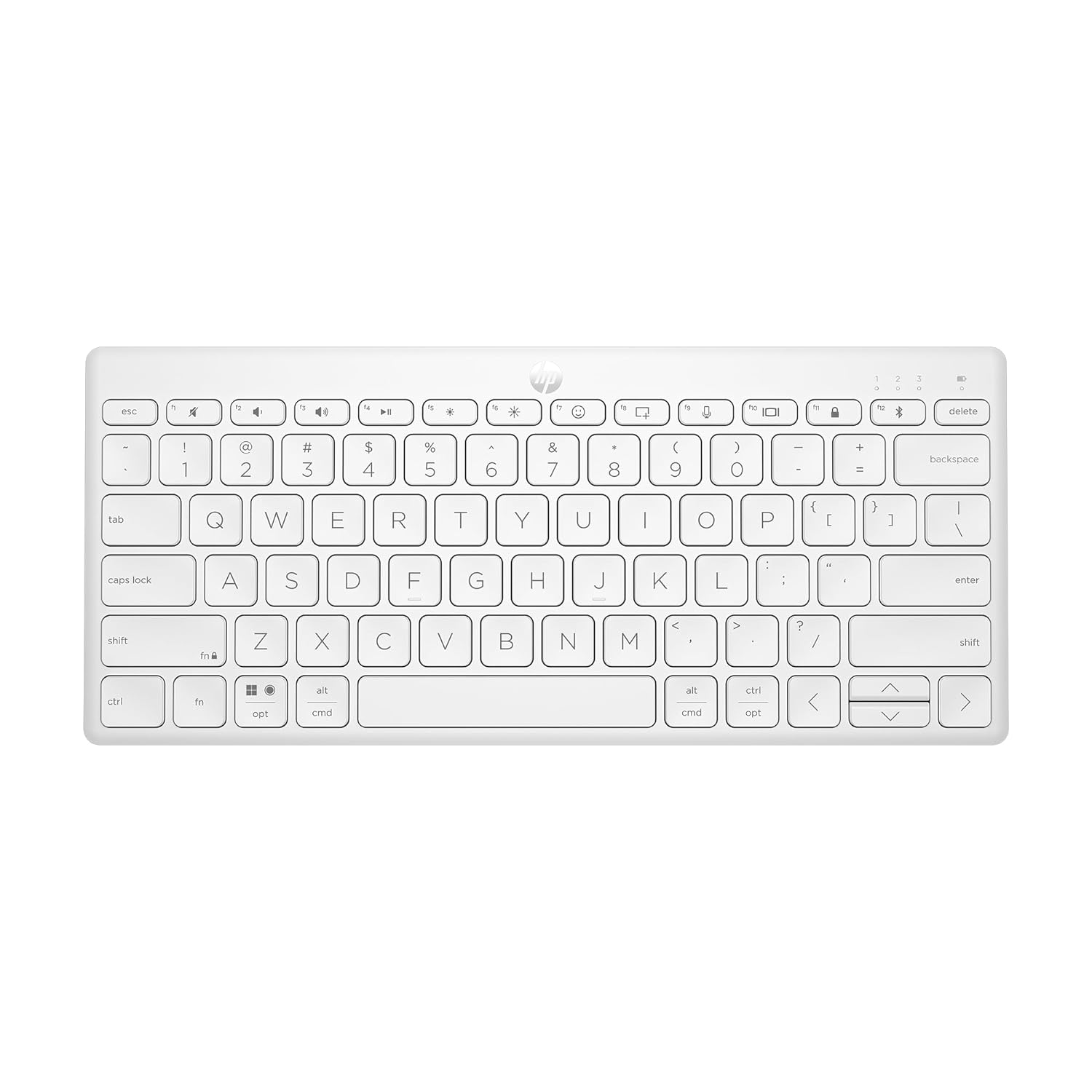 HP 350 Compact Multi-Device Bluetooth Laptop Keyboard?(White)