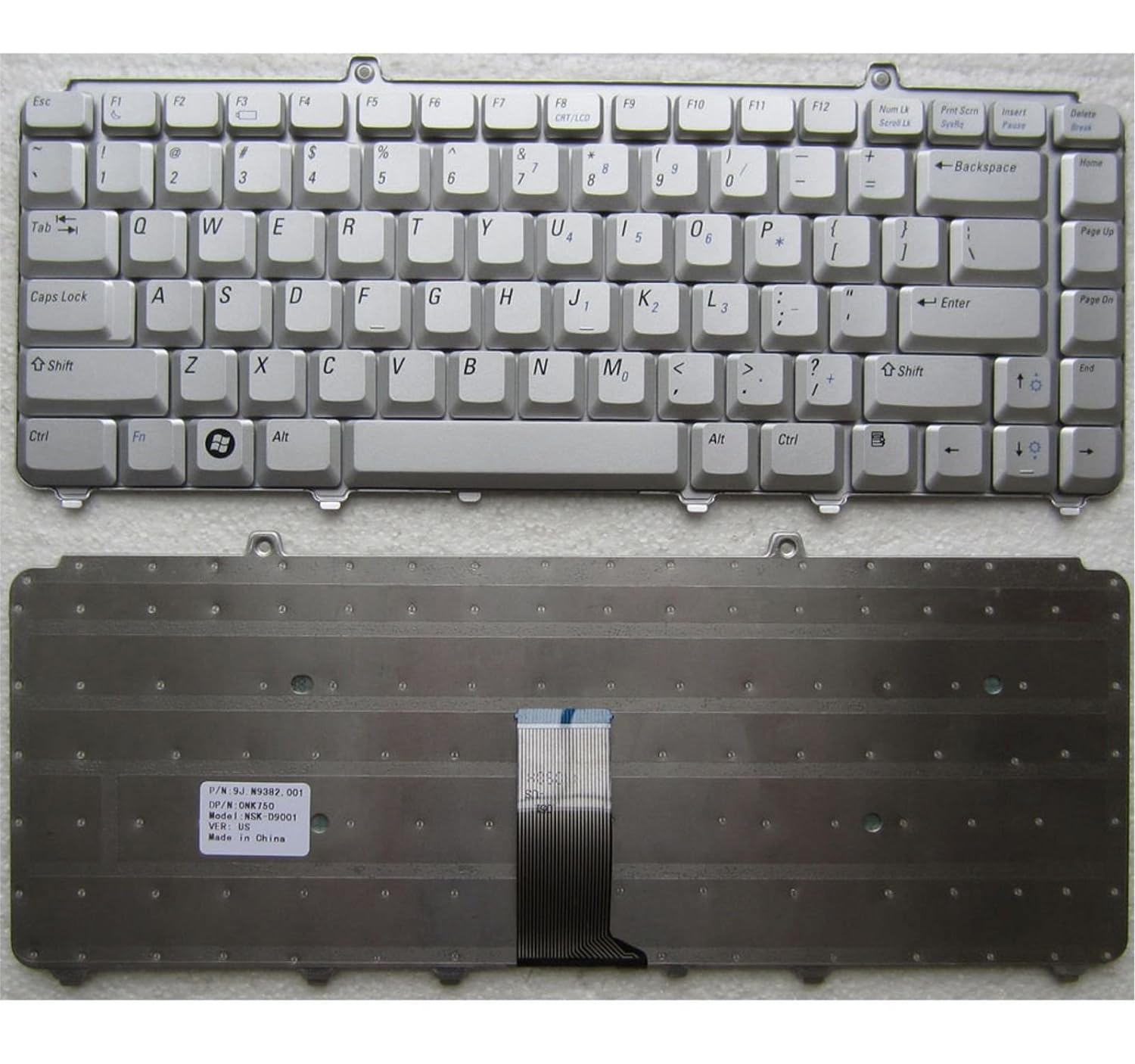 Dell XPS M1330 Laptop Keyboard Internal Laptop Keyboard?(Silver)