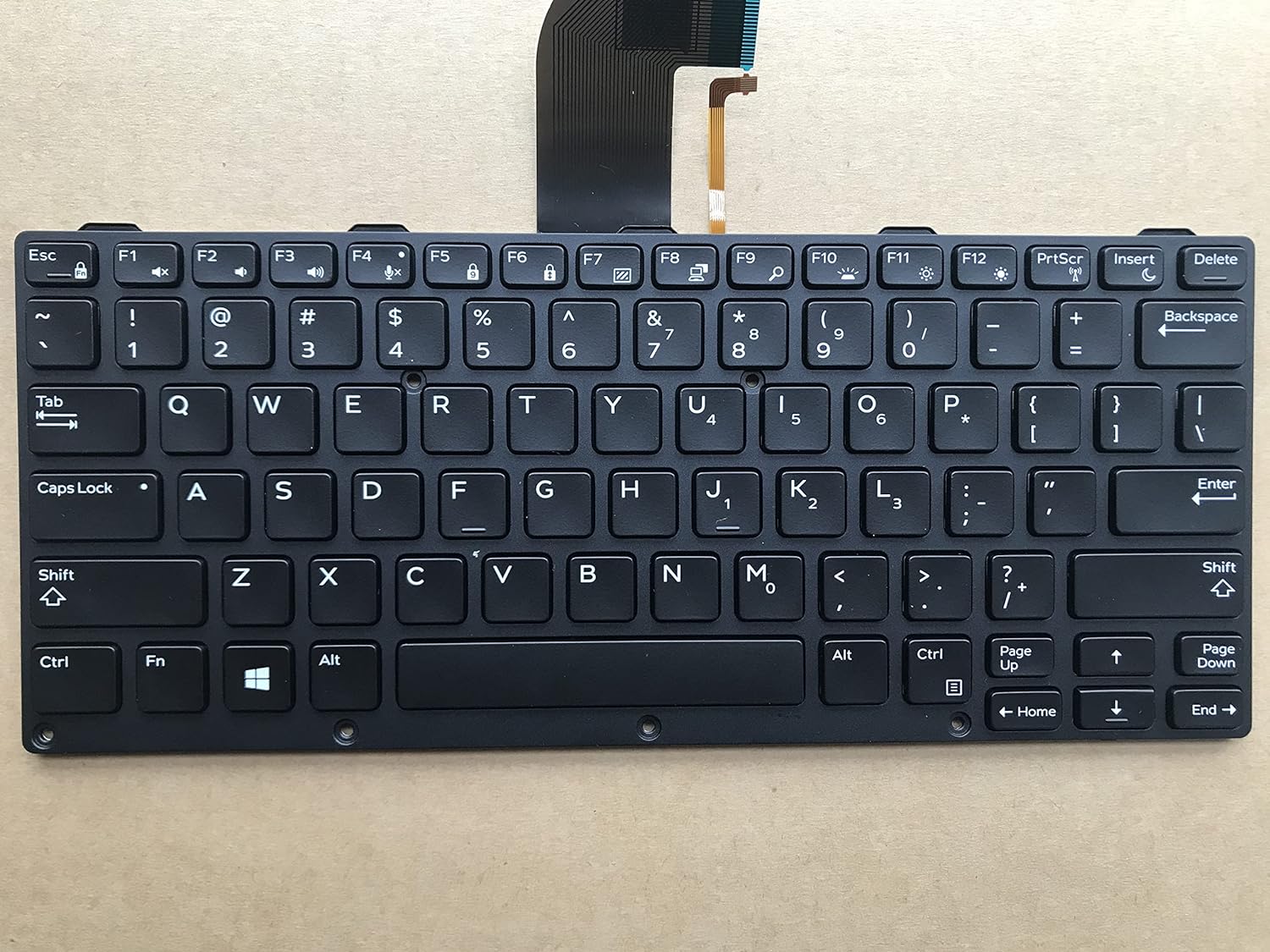 Dell Latitude Rugged 7204 Backlit Laptop Keyboard Internal Laptop Keyboard?(Black)