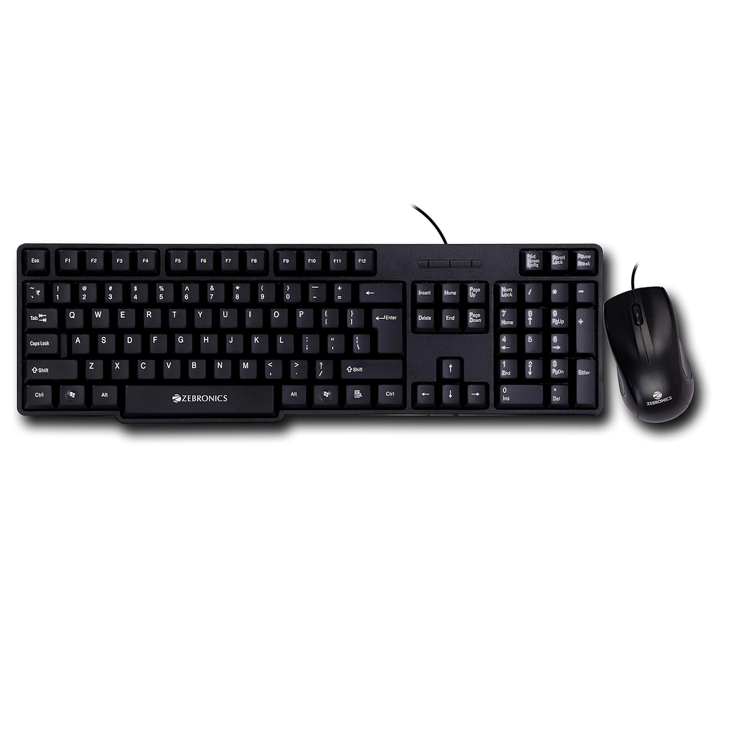 Zebronics Zeb-Judwaa 750 Combo Wired USB Desktop Keyboard?(Black)