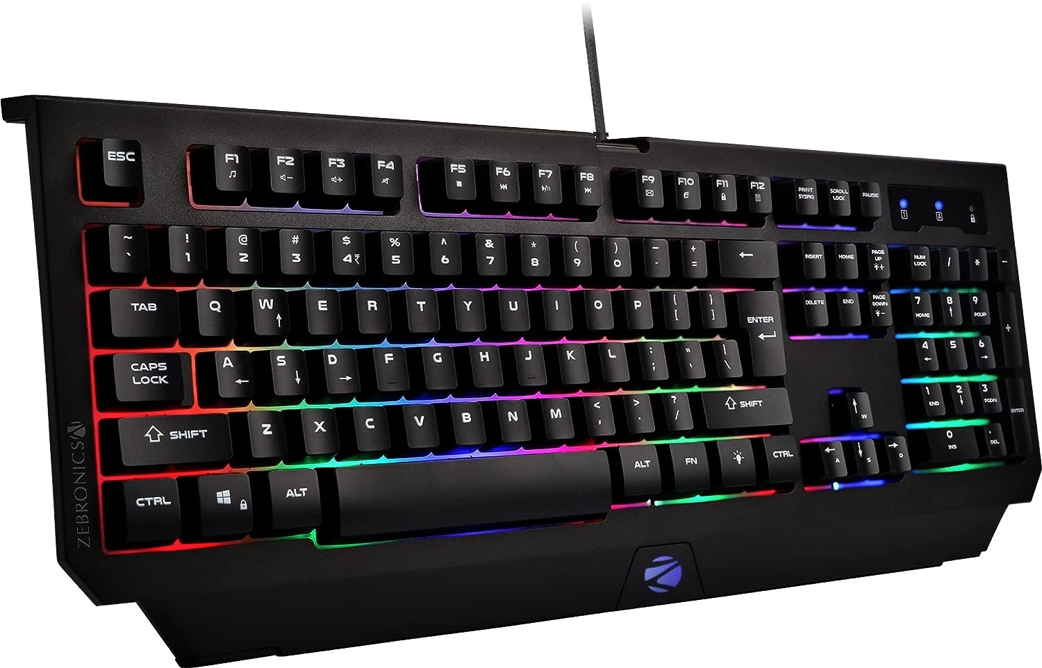 Zebronics Zeb-Transformer K2 Wired USB Gaming Keyboard?(Black)