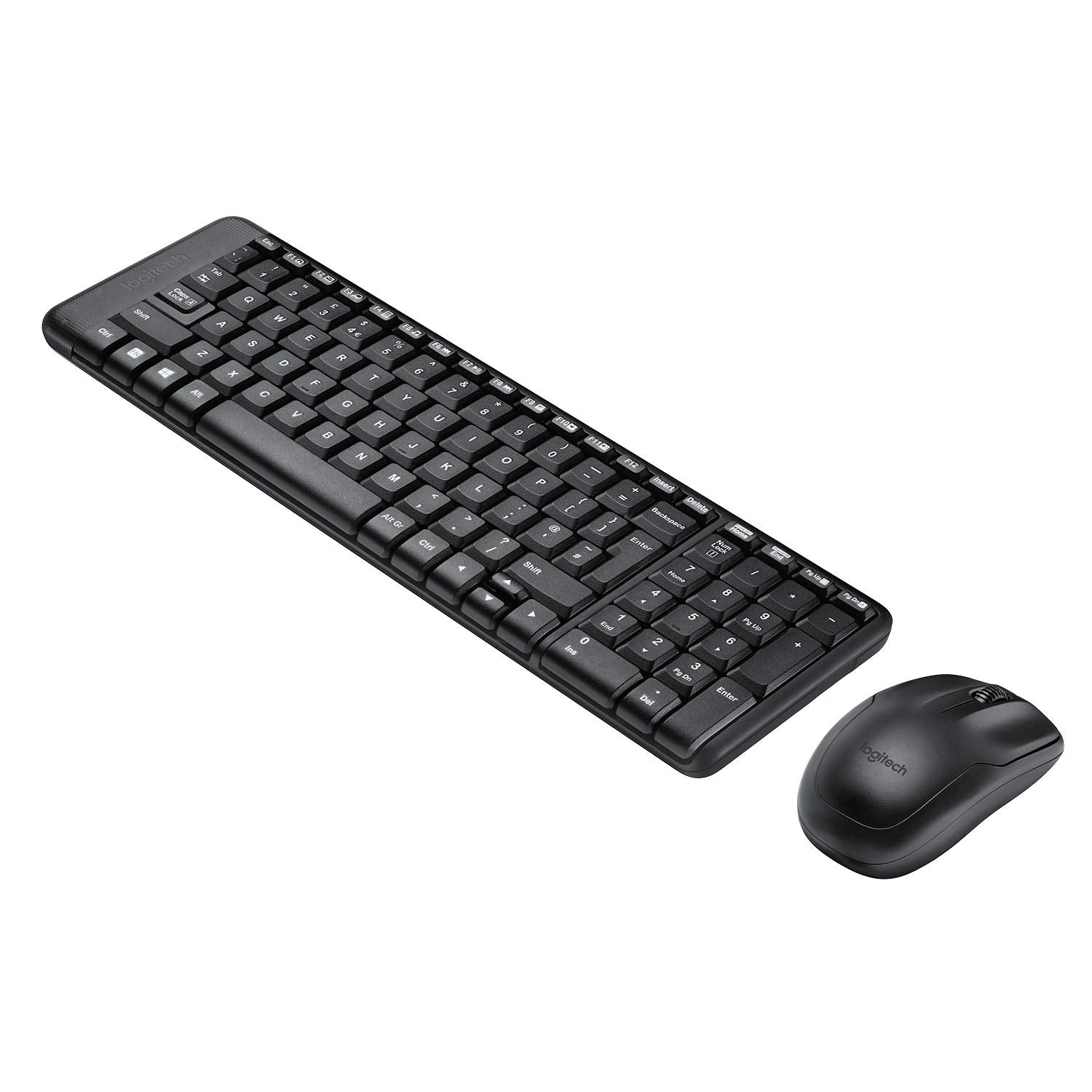 Logitech MK215 Mouse & Keyboard Combo, Compact Design Wireless Laptop Keyboard?(Black)