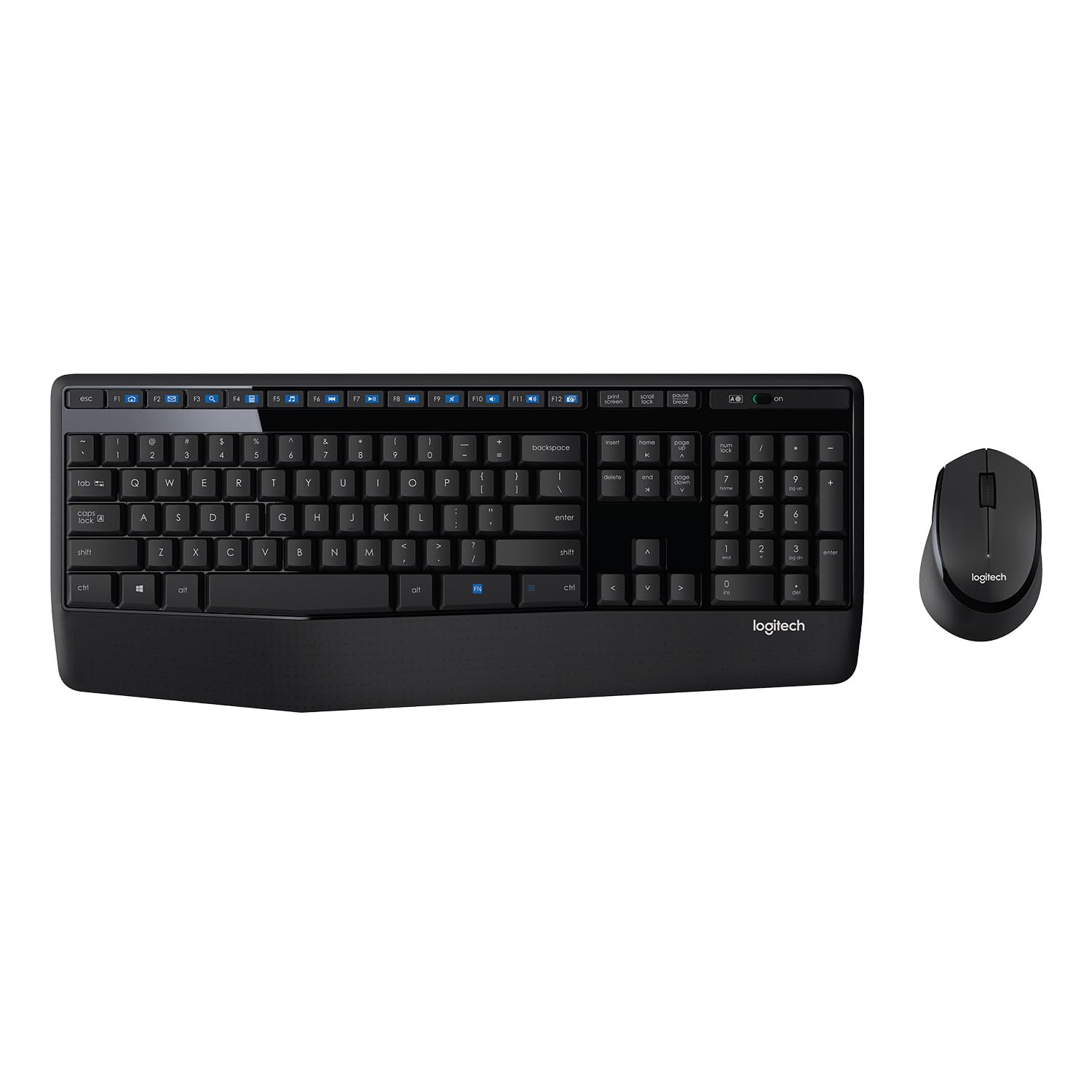 Logitech MK345/Bluetooth Compact,Win Mac,Desktop,Tablet,Smartphone,LaptopCompatible Wireless Laptop Keyboard?(Black)