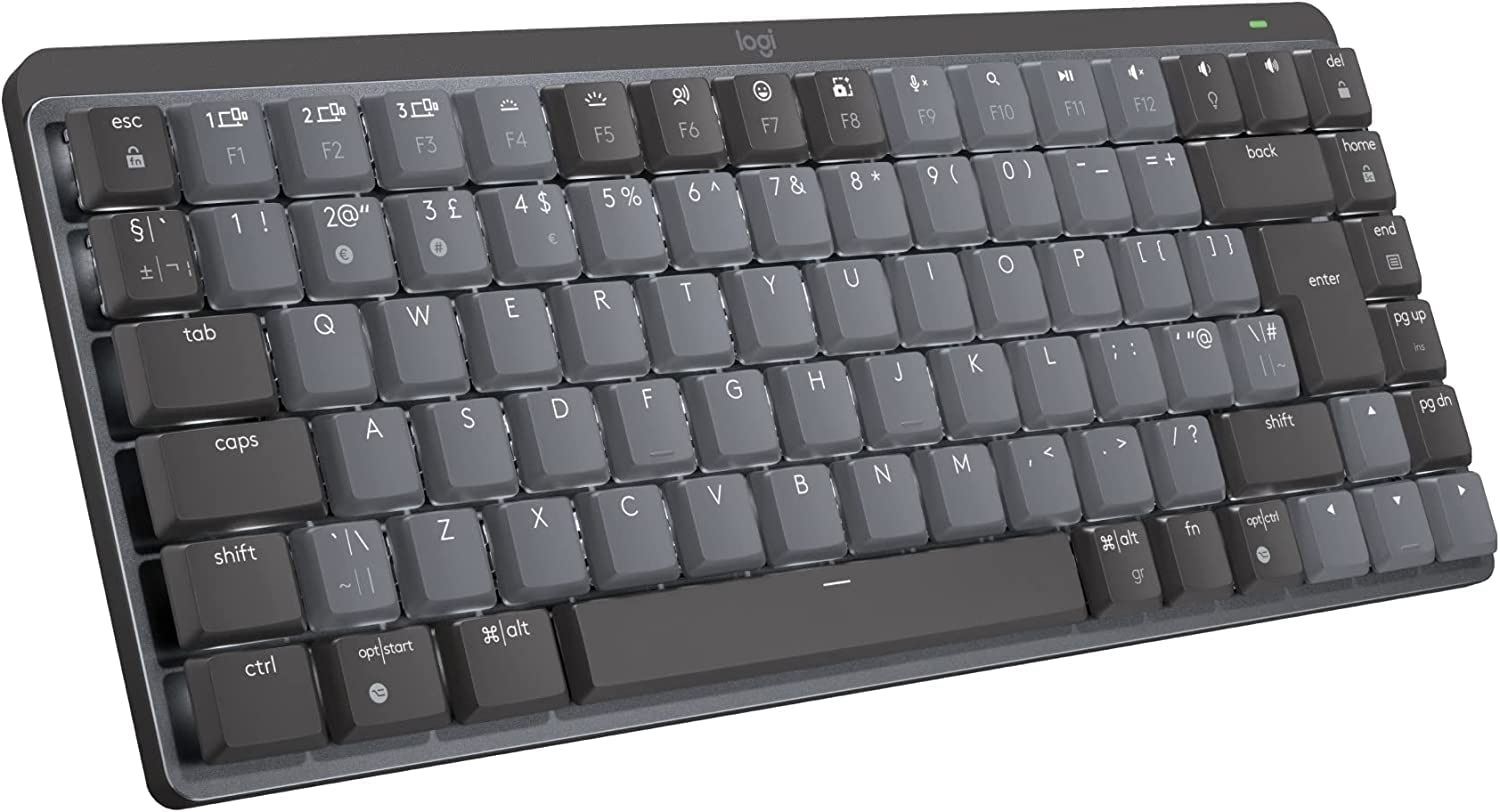 Logitech MX Keys Mini Mechanical Wireless Multi-device Keyboard?(Black, Grey)