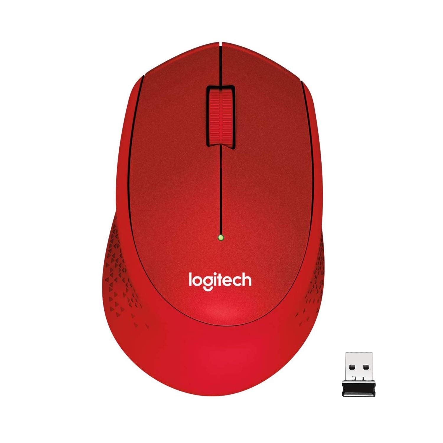 Logitech M331 / Silent Plus, 1000 DPI Optical Tracking Wireless Optical Mouse?(2.4GHz Wireless, Red)