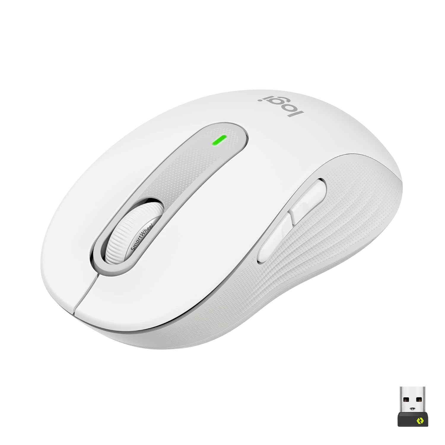 Logitech M650 Silent -Small to Medium Sized Hands Wireless Optical Mouse?(2.4GHz Wireless, Bluetooth, Off White)