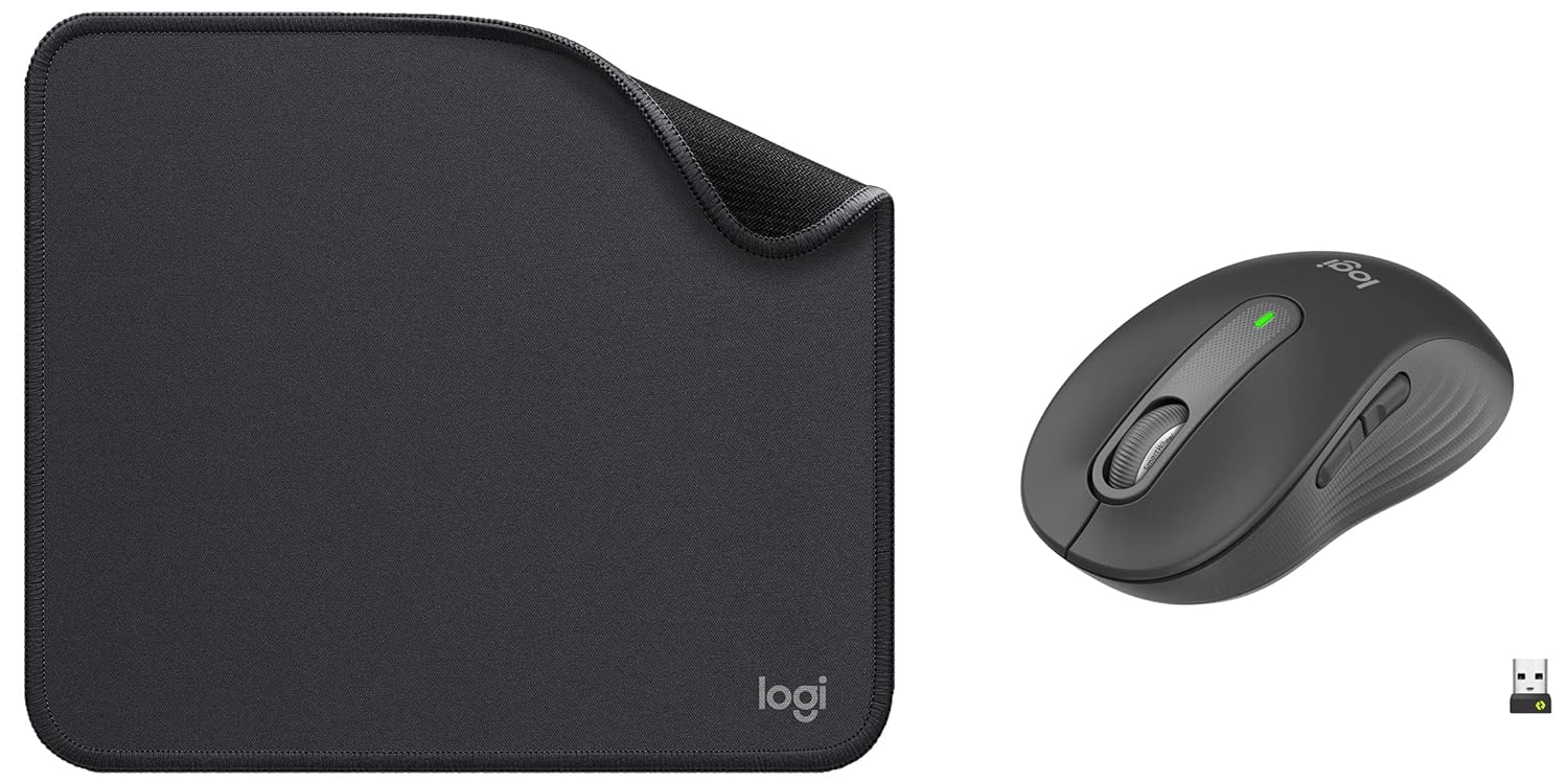 Logitech M650 Silent -Small to Medium Sized Hands Wireless Optical Mouse?(2.4GHz Wireless, Bluetooth, Graphite)