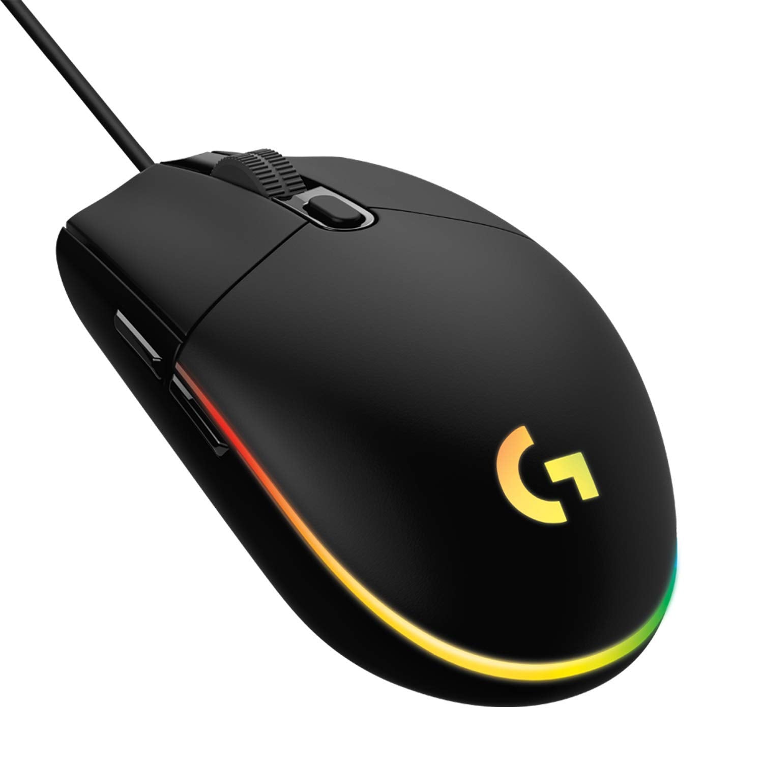 Logitech G102 Light Sync / Adj DPI Upto 8000, 6 Programmable Buttons, RGB Wired Optical Gaming Mouse?(USB 2.0, Black)