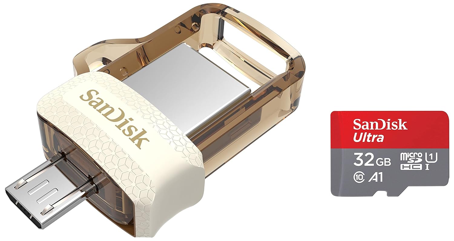 SanDisk SDDD3-032G-I35GW 32 GB OTG Drive?(Gold, Type A to Micro USB)
