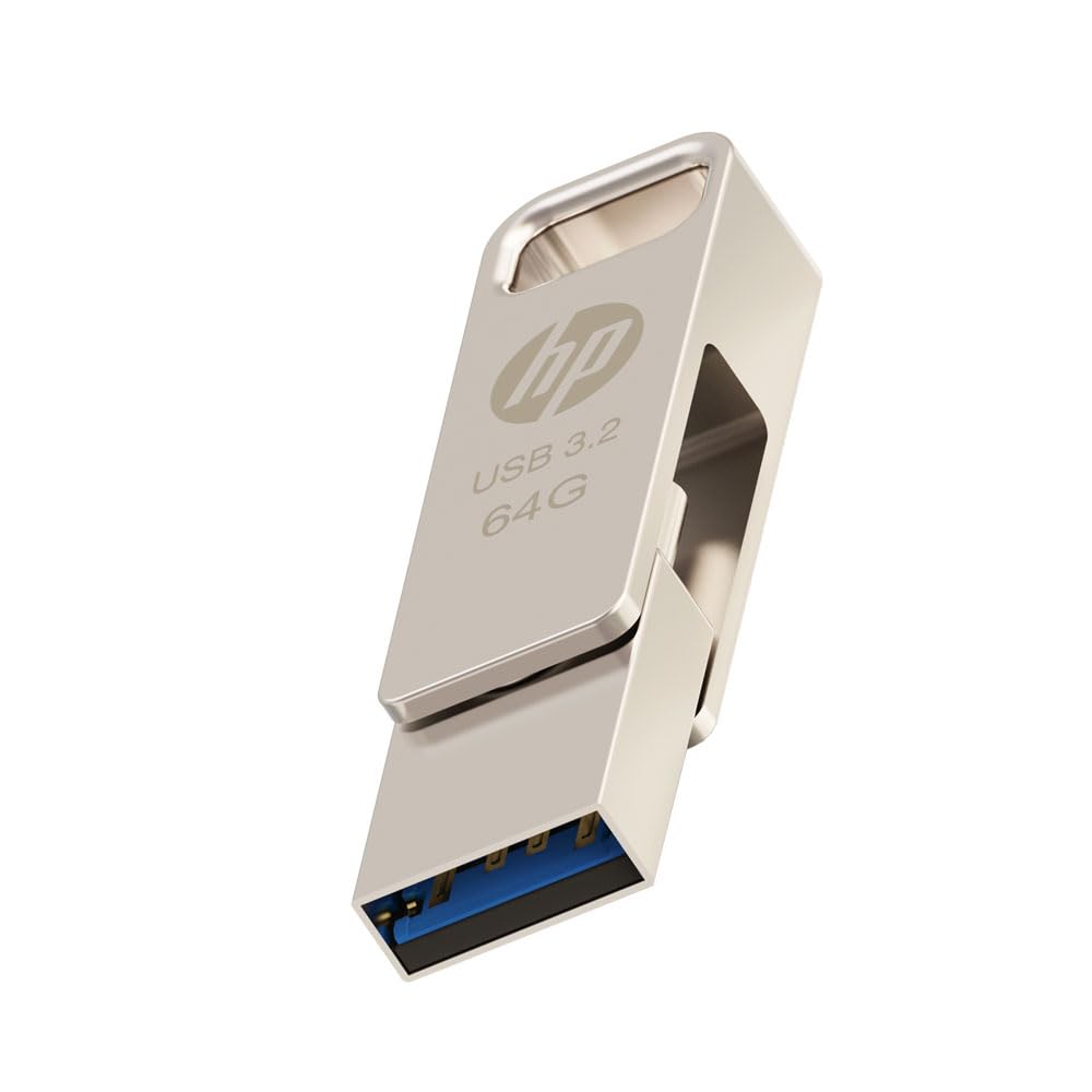 HP USB 3.2 x206c 64 GB OTG Drive?(Silver, Type A to Type C)