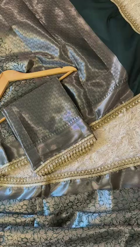 Banarasi Brocade Semi Katan Silk Saree