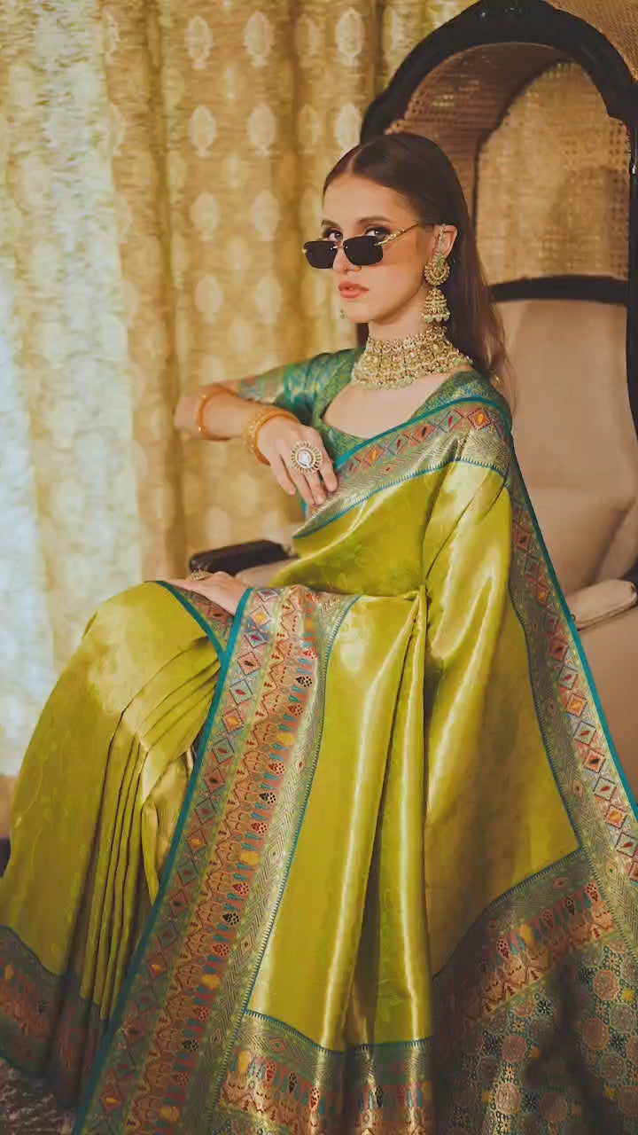 Rajpath Keshavam Tissue Silk Designer Saree