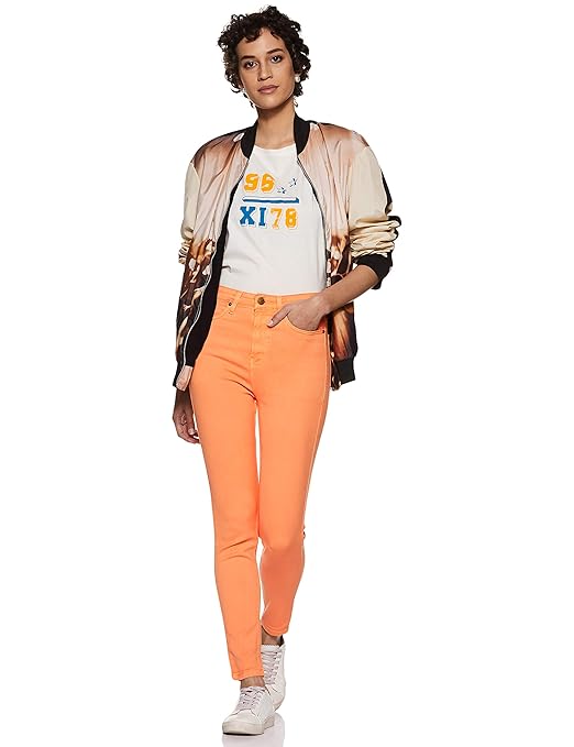 Women Stretchable Denim Peach Jeans