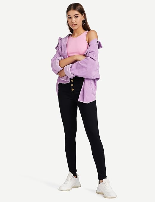 Women Skinny Regular Black Jeans