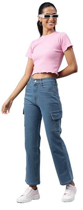 Women Stretchable Cargo Stone Joggers
