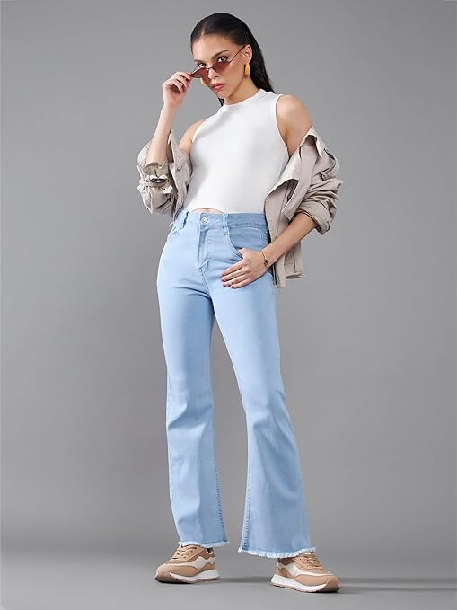 Women's Bootcut Light Blue Jeans