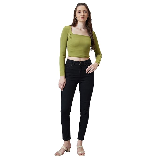 Women Stretchable Denim Black Jeans