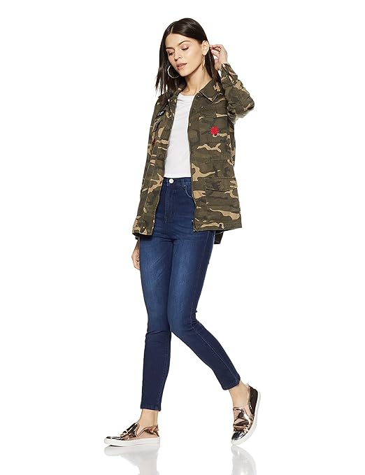 Women Stretchable Denim Dark Blue Jeans